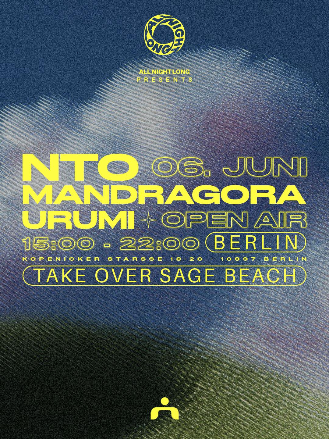 OPEN AIR by All Night Long Label w/ NTO, Mandragora, Urumi
